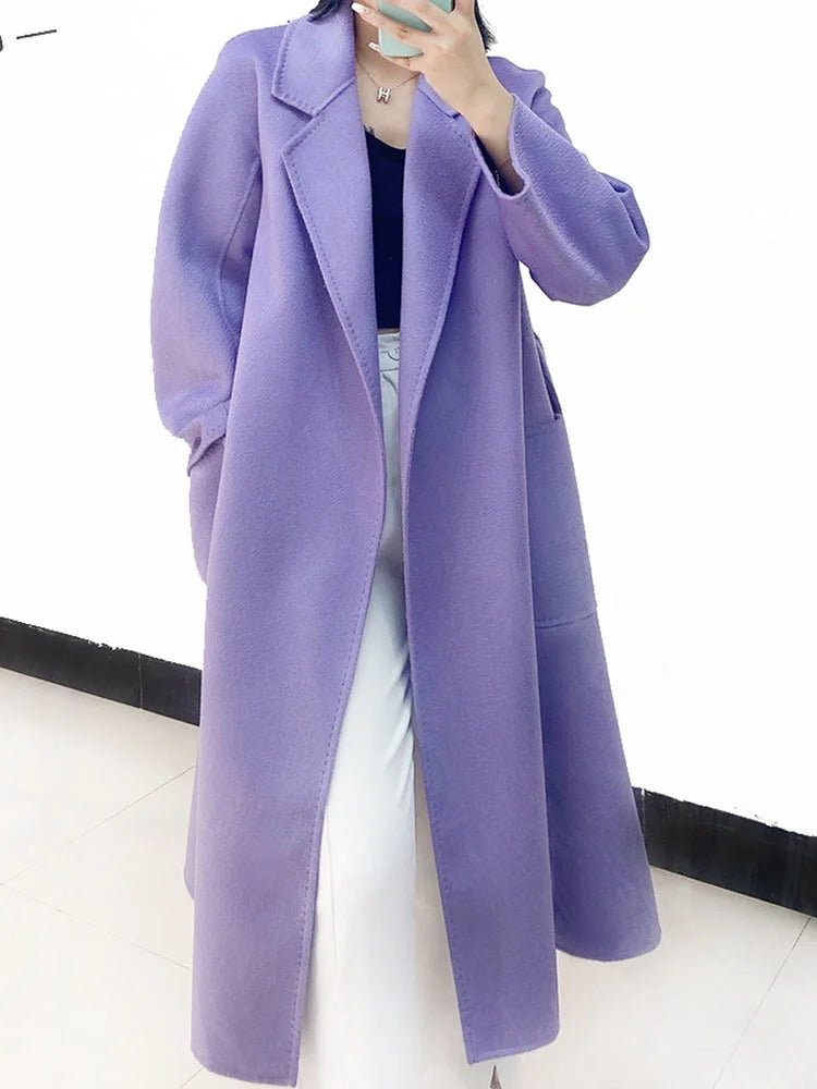 Elegant ladies wool coat