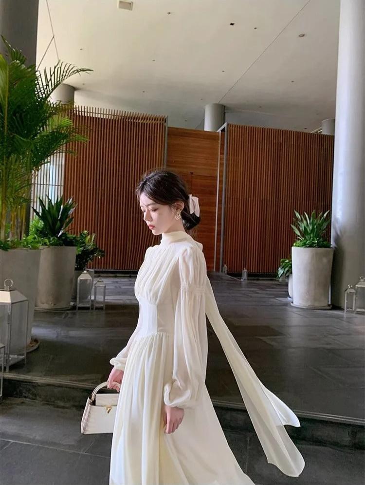 Chic Korean Chiffon Dress