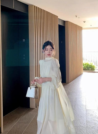 Chic Korean Chiffon Dress