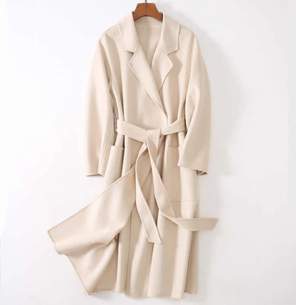 Beige wool coat