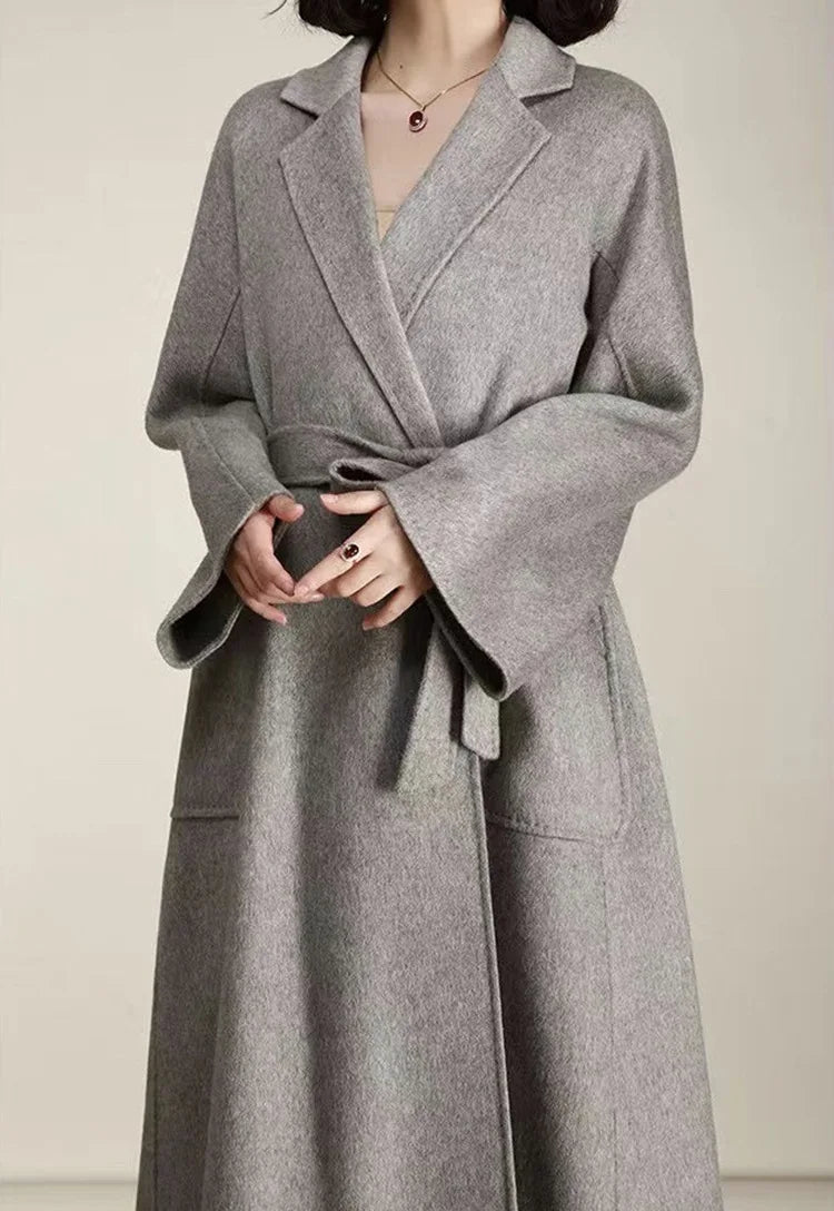 Gray wool coat