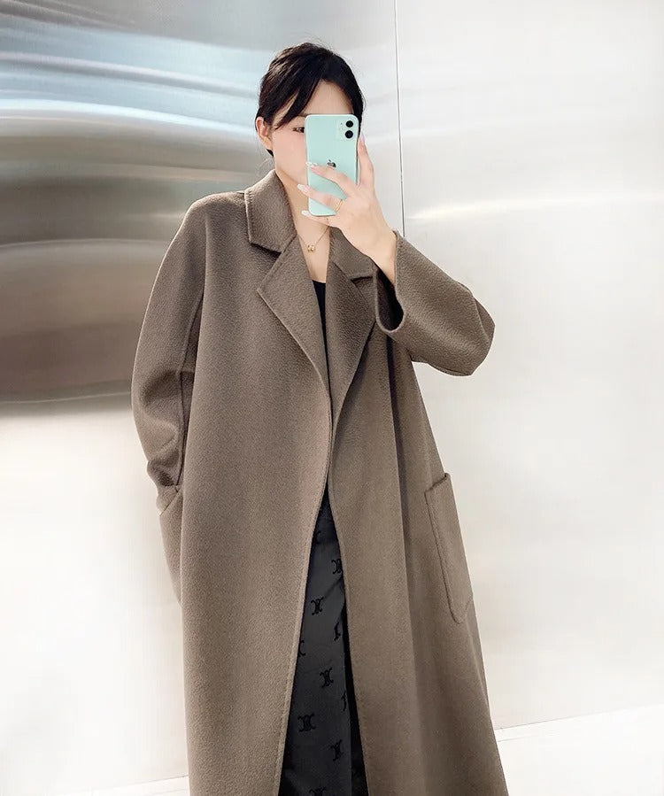 Gray wool coat 