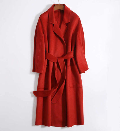 wool coat Wine Red